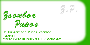 zsombor pupos business card